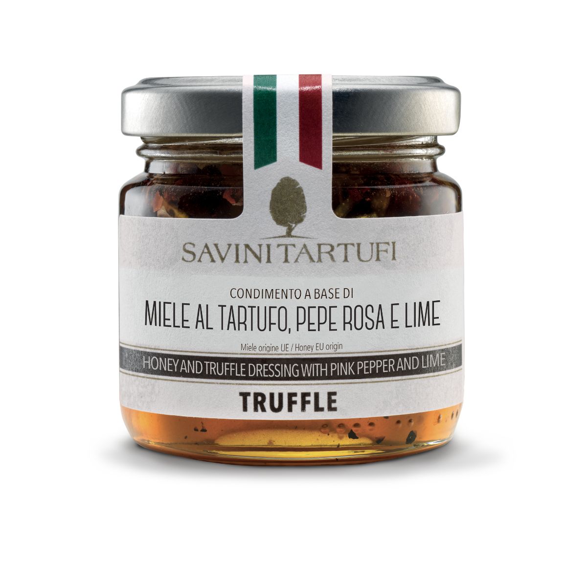 Condimento a base di miele al tartufo, pepe rosa e lime
